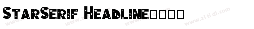 StarSerif Headline字体转换